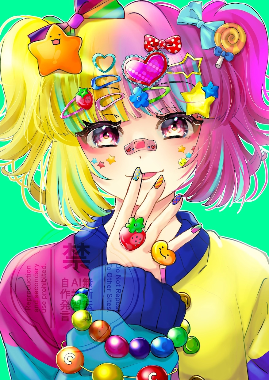 用途は自由♡アイコンや立ち絵など1枚絵描きます キラキラ可愛い！あなただけのオリジナルイラストです！ イメージ1