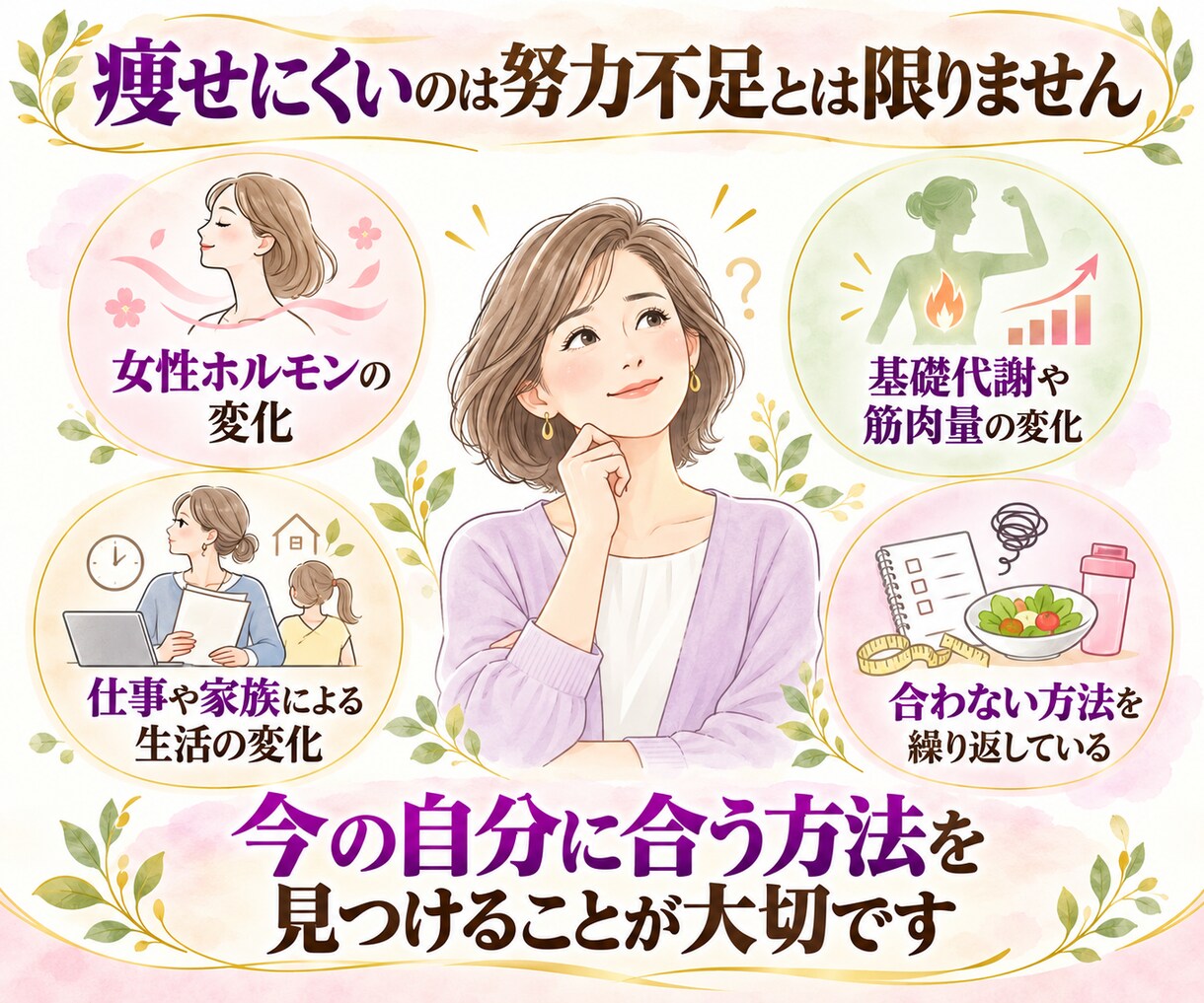 普段の食事からあなたの痩せルートを見つけます 食事と暮らしを一緒に見直す2週間サポート イメージ3