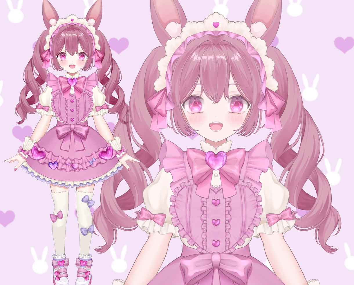 Vtuber用、IRIAM用立ち絵制作致します 可愛いキャラクターお描きします イメージ3