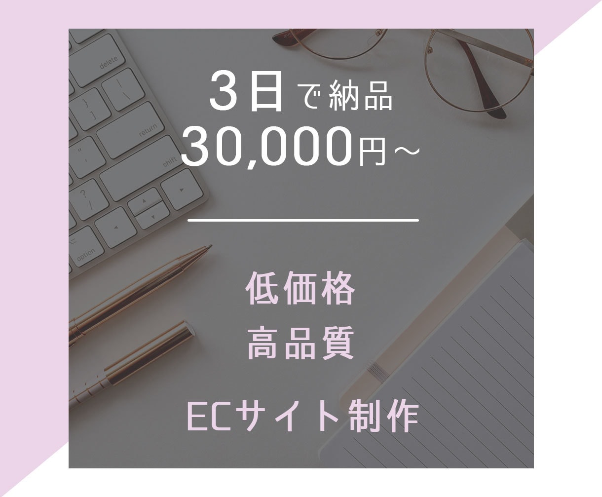 ECサイトを3万円で制作します シンプルでわかりやすい売れるECサイト！ イメージ1