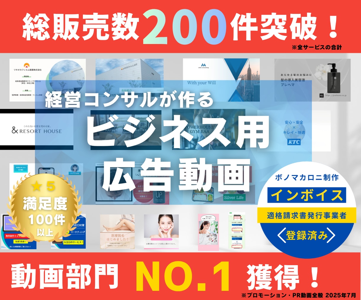 経営目線で「売れる」広告動画を作ります 成果が違う、経営を動かす広告動画 イメージ1