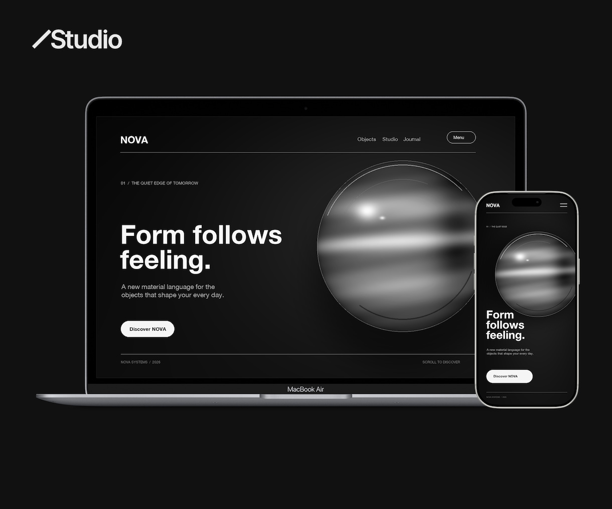 Studioで洗練されたサイトを制作します ブランドの魅力を整理し、価値が伝わるデザインをご提案します イメージ1