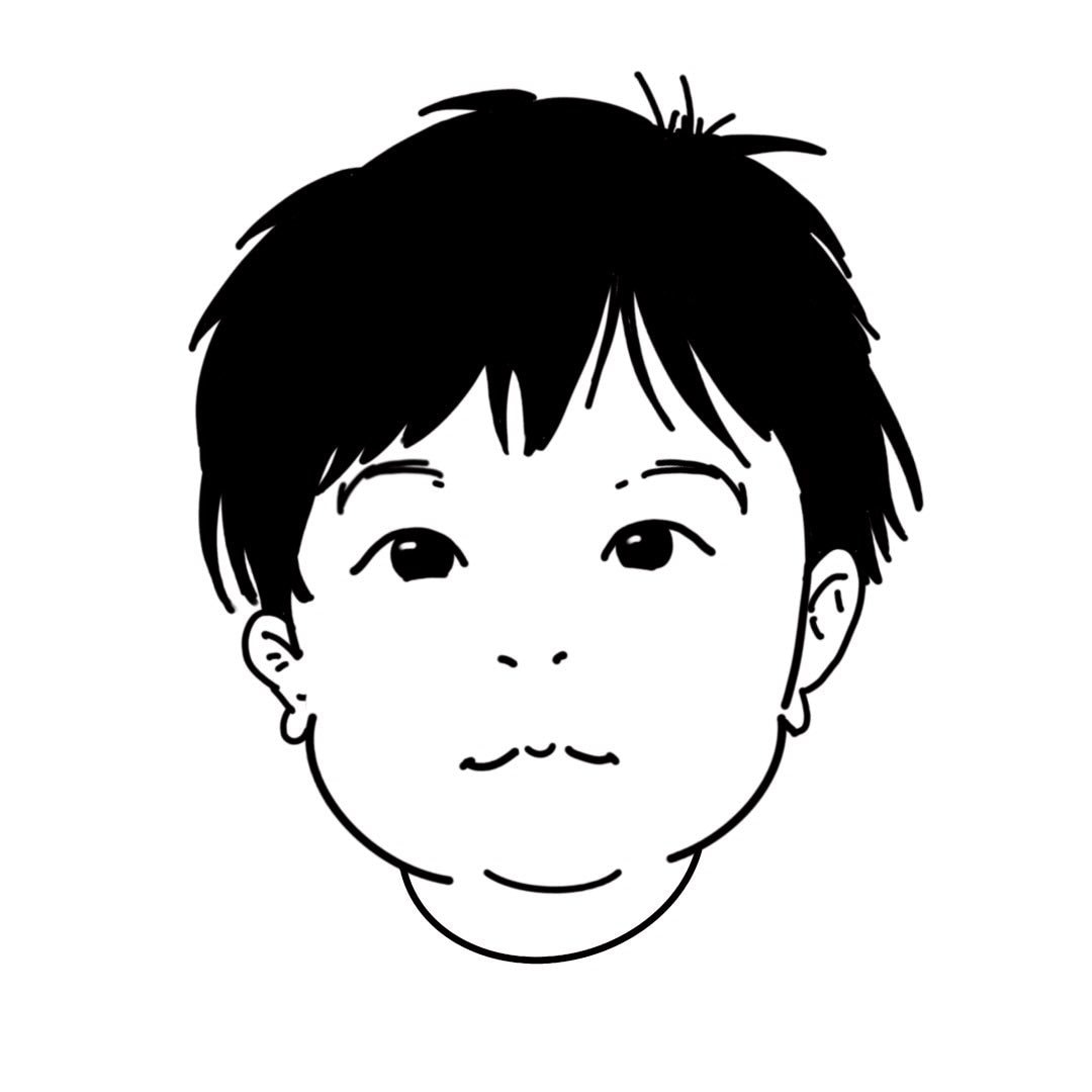 シンプルな似顔絵を描きます モノトーンでスタイリッシュ。名刺・SNSアイコンに。 イメージ1