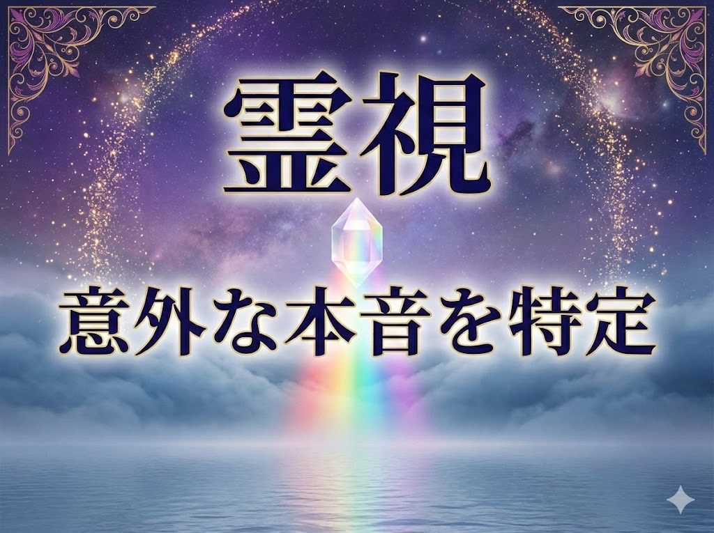 魂の霊視鑑定｜相手が隠す「意外な本音」を特定します 沈黙の理由を霊視します。一人で悩む夜はもう終わりにしましょう イメージ1