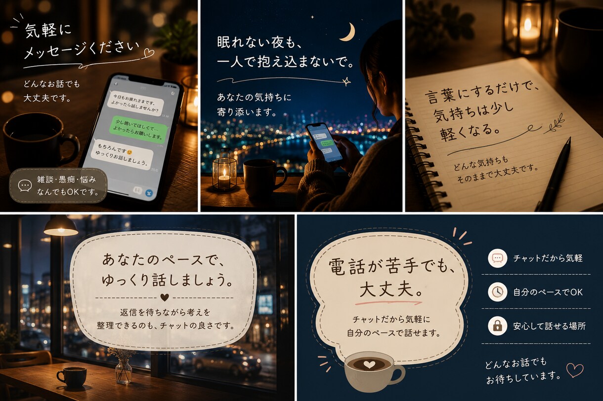 恋愛のお悩みをチャットでお聞きします 恋愛の不安や悩みを安心してご相談ください イメージ4