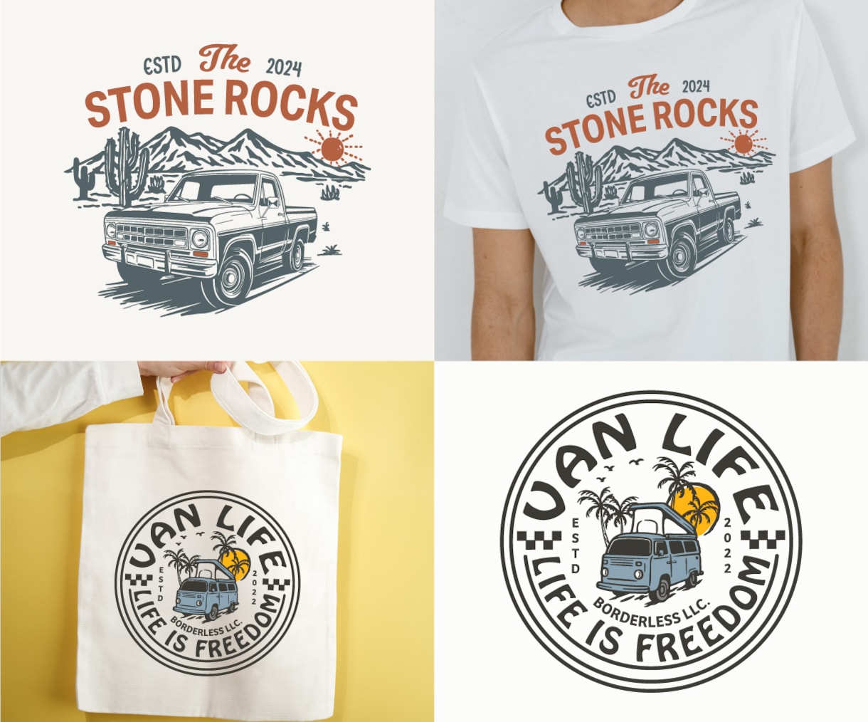 お洒落なTシャツのビンテージデザインを制作します 個性的なビンテージデザイン＆グッズ制作【配送手配までOK】 イメージ3
