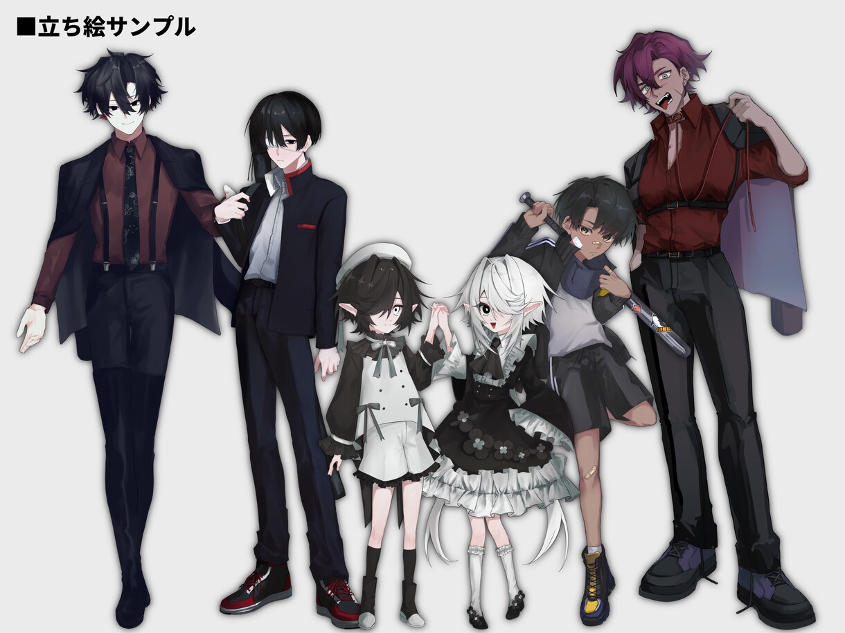 商用◎立ち絵制作します 細部までこだわった立ち絵をお届けします！ イメージ3