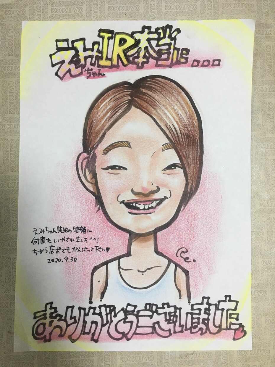 プロの似顔絵師小学館スピリッツ賞受賞者が描きます 結婚式や誕生日プレゼントに！破格！※お顔、肩まわりのみ。 イメージ6