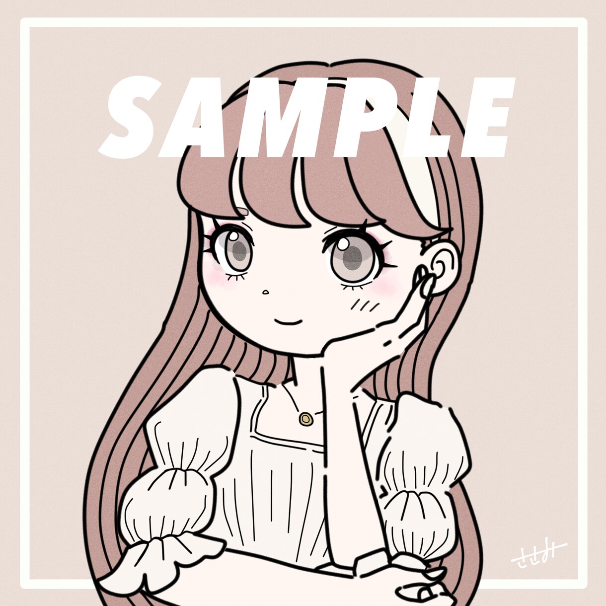 可愛い女の子のデフォルメアイコンをお描きします ファッション好きな方におすすめ！おしゃれな女の子イラスト♪ イメージ5