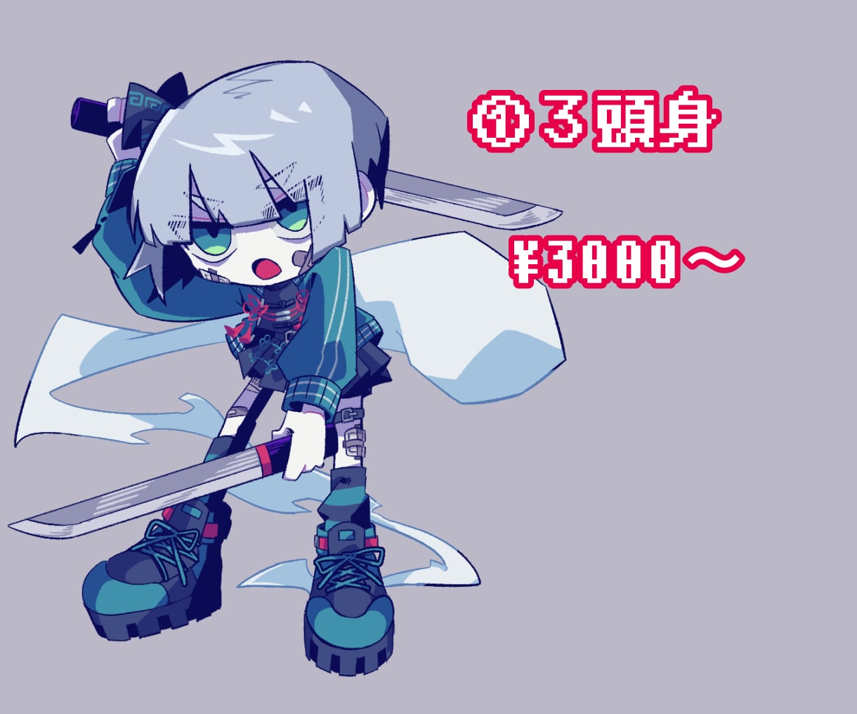 ミニキャラ描きます ビビッドな色使いで色々な頭身のミニキャラを描くのが得意です！ イメージ2
