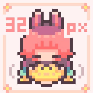 かわいいドット絵のアバターを作ります ピクスクで使えるドット絵アバターを作成します イメージ1