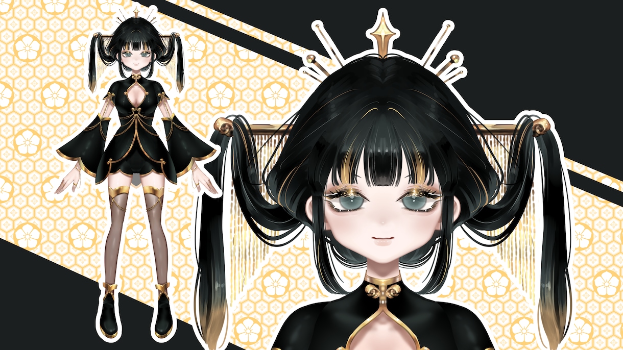 イラストからLive2Dモデリングまで作成します 全身＋表情パターン＋口の動き全部込みで5万円！ イメージ3