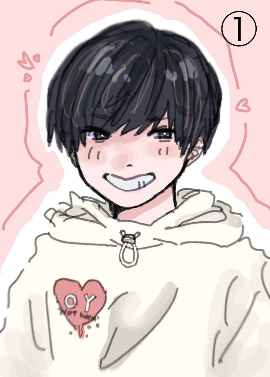似顔絵やアイコン等のイラストを描きます 番号で絵柄を選んでいただき、描いて欲しい構図等受け付けます。 イメージ2