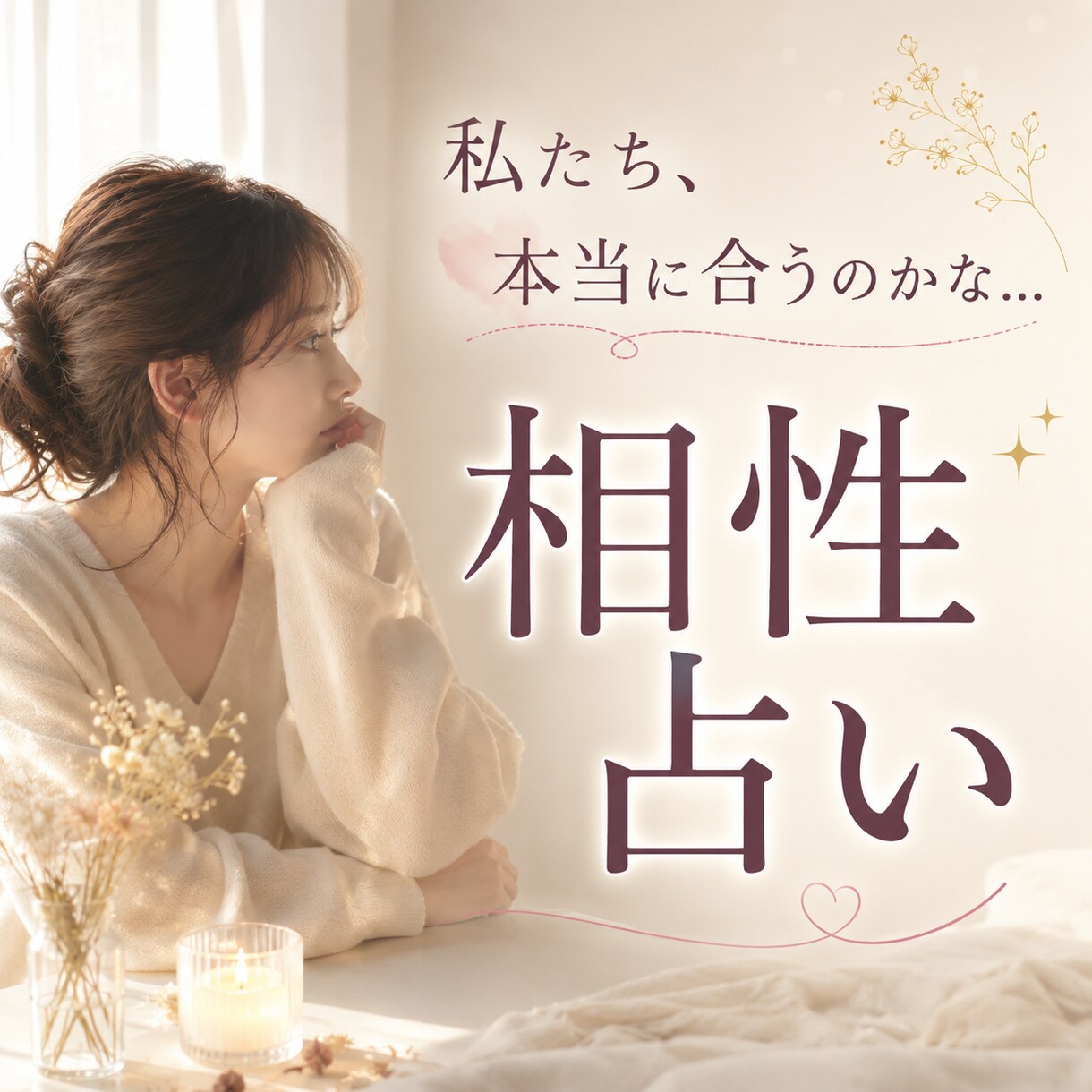 彼（彼女）との相性やご縁を丁寧に鑑定します お気持ちや関係性の流れを心を込めてお伝えします♡ イメージ1