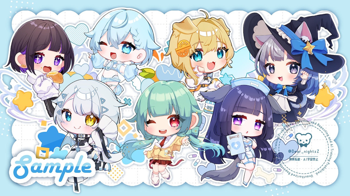 デフォルメかわいいミニキャラを描きます 商用利用◎　グッズ・サムネ・アイコンにどうぞ！ イメージ4