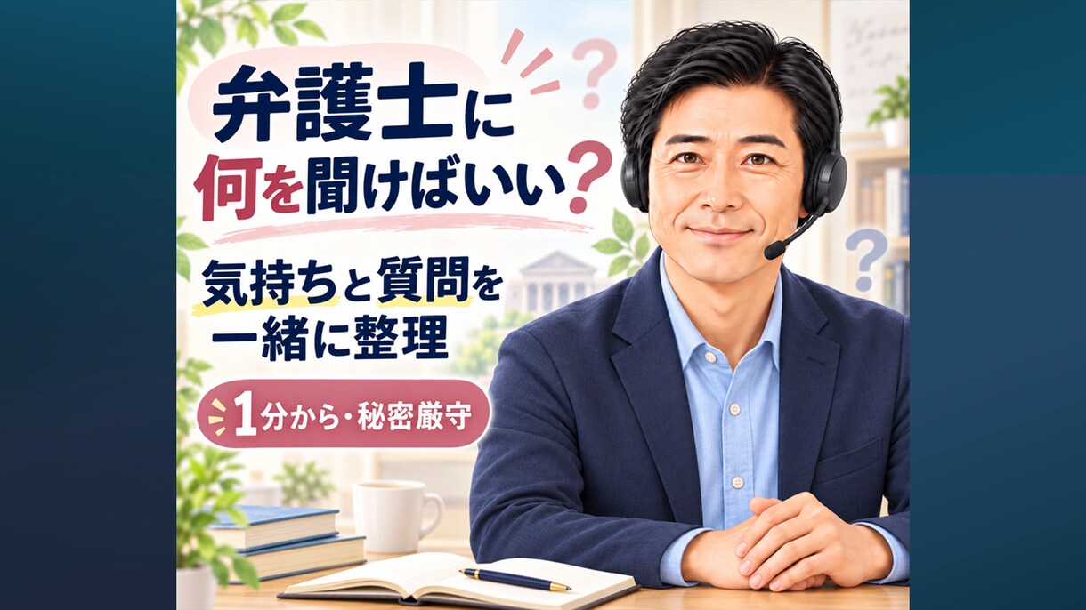 不倫された苦しみと離婚の迷いを経験者がお聴きします 疑い・証拠・離婚決断の孤独を否定せず受け止めます イメージ5