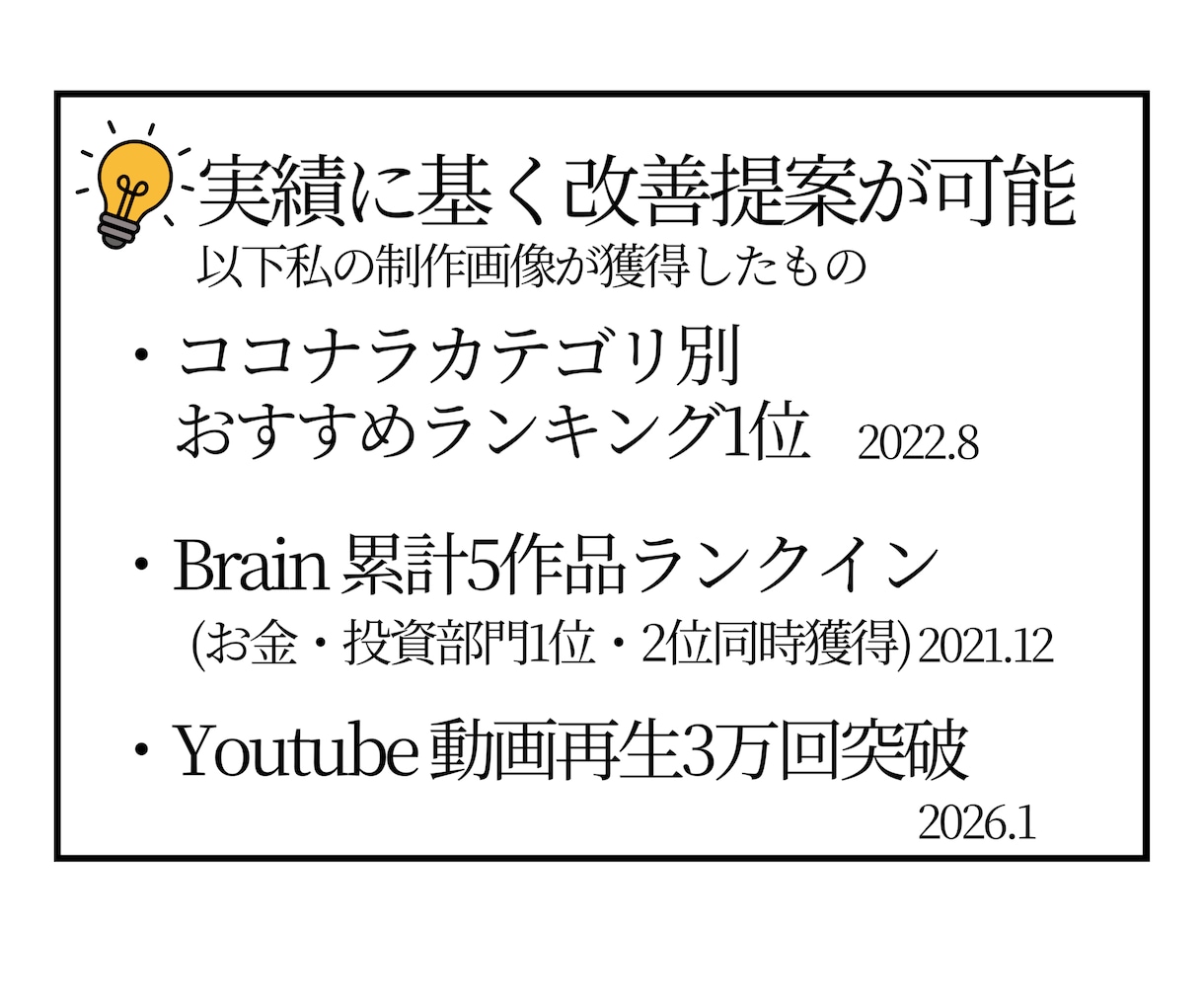 クリック率を意識したサムネイル添削をします どこをどう直すべきかわかりやすくお伝えします。 イメージ4