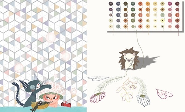 動物等の絵本風イラスト:  定期購入優待有ります Youtube、X、Instagram、挿絵に イメージ4