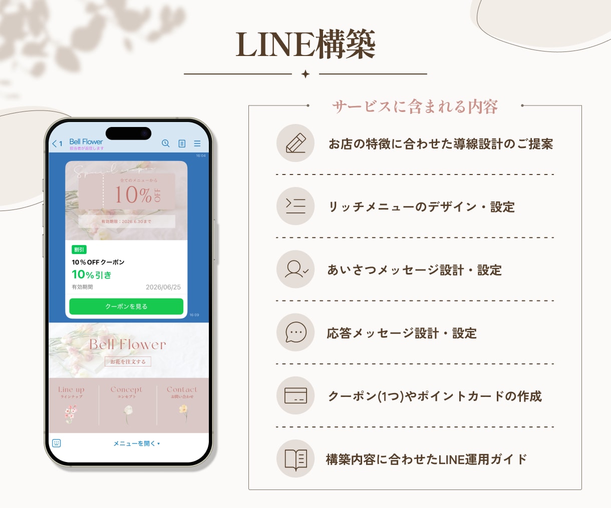 サロンなど個人店の開業準備をまとめてサポートします HP・LINE・Instagram・Googleを一括対応！ イメージ5