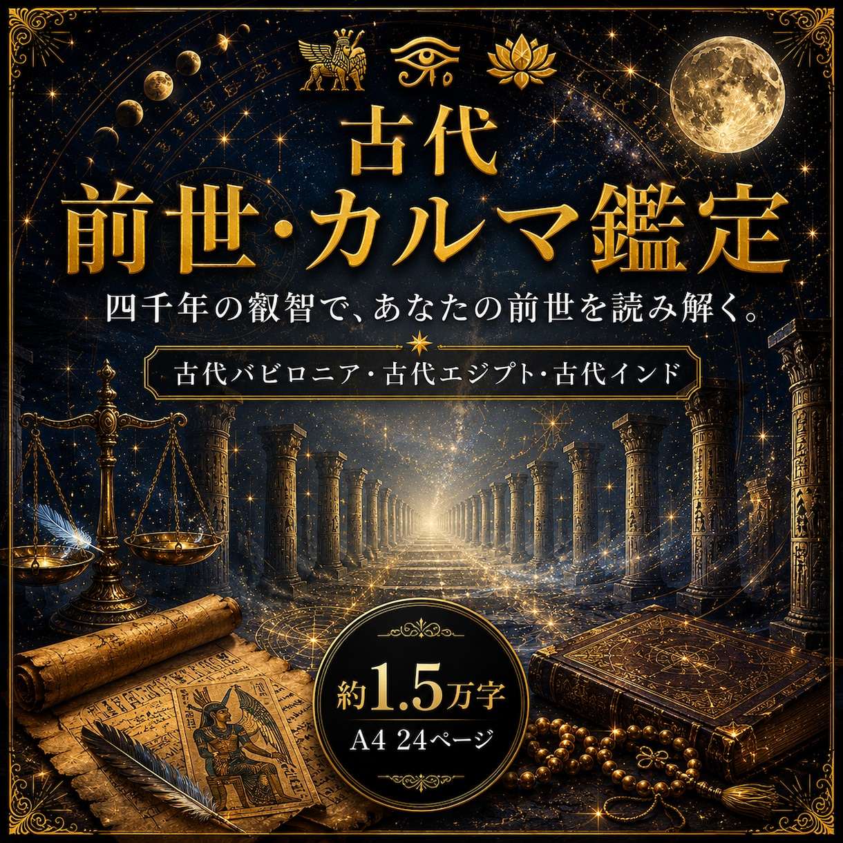 古代占星術であなたの前世と魂のカルマを鑑定します 魂の来歴・今世の宿題・向かう方向・前世の才能・解き方まで イメージ1