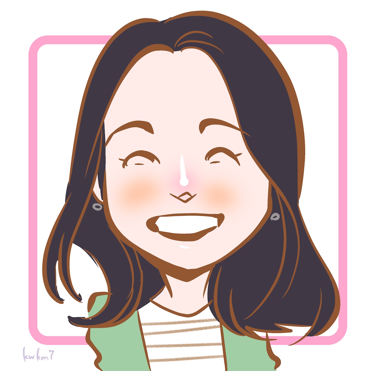 すっぴんOK！4児ママがお喋りしつつ似顔絵描きます 育児の悩み・愚痴・雑談大歓迎！平日ワンオペママが描く笑顔の絵 イメージ1