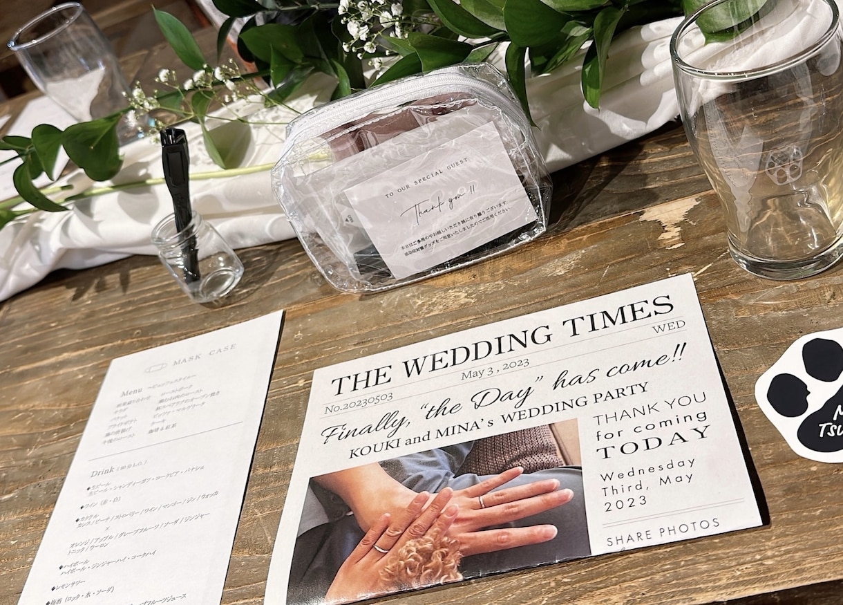 ブライダル新聞作ります 【1部90円〜】オリジナル☆お好みのデザインで⭐︎ イメージ2