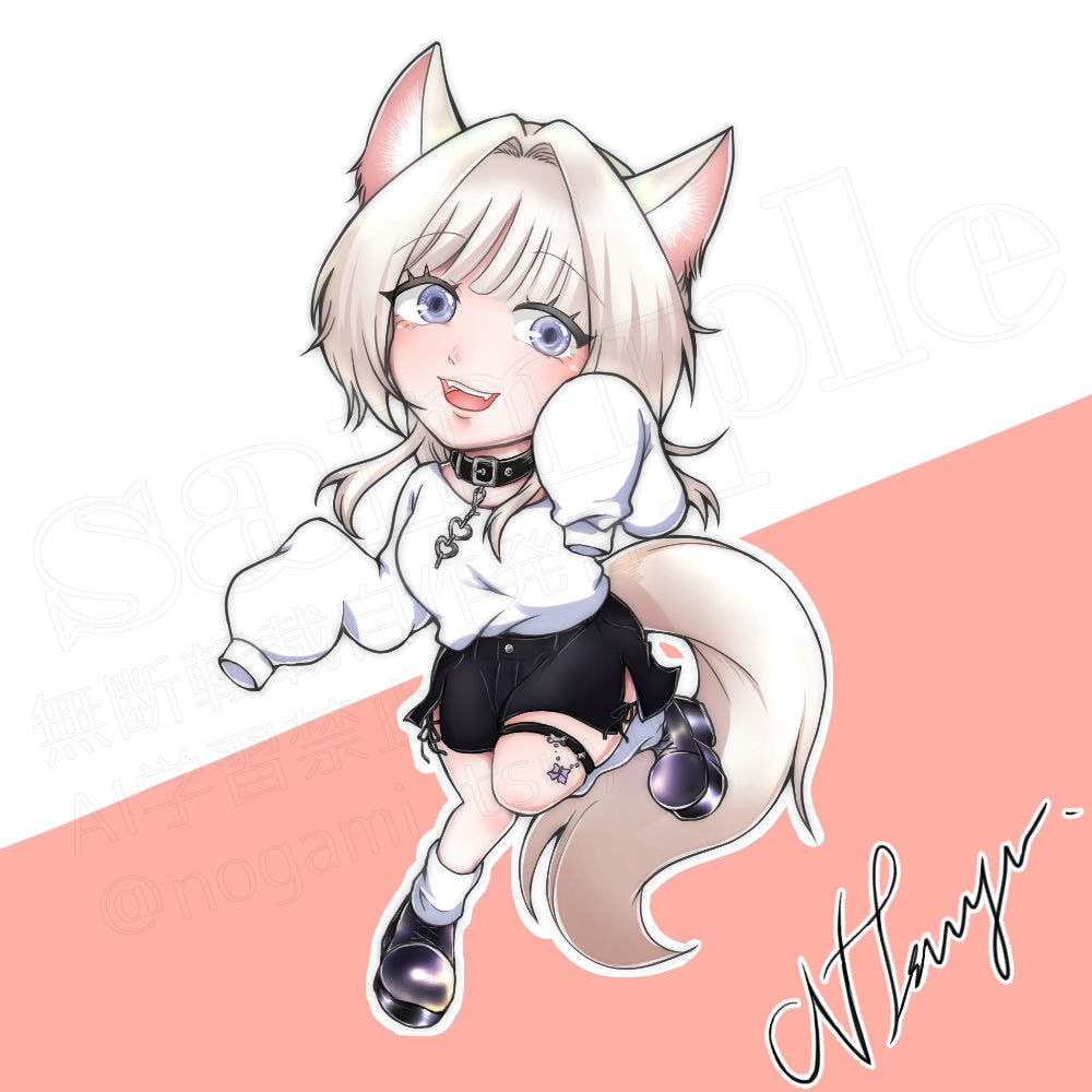 商用OK！SNSアイコン・配信用ミニキャラ描きます Vtuber・配信者さん歓迎！シンプルポップなミニキャラ イメージ3