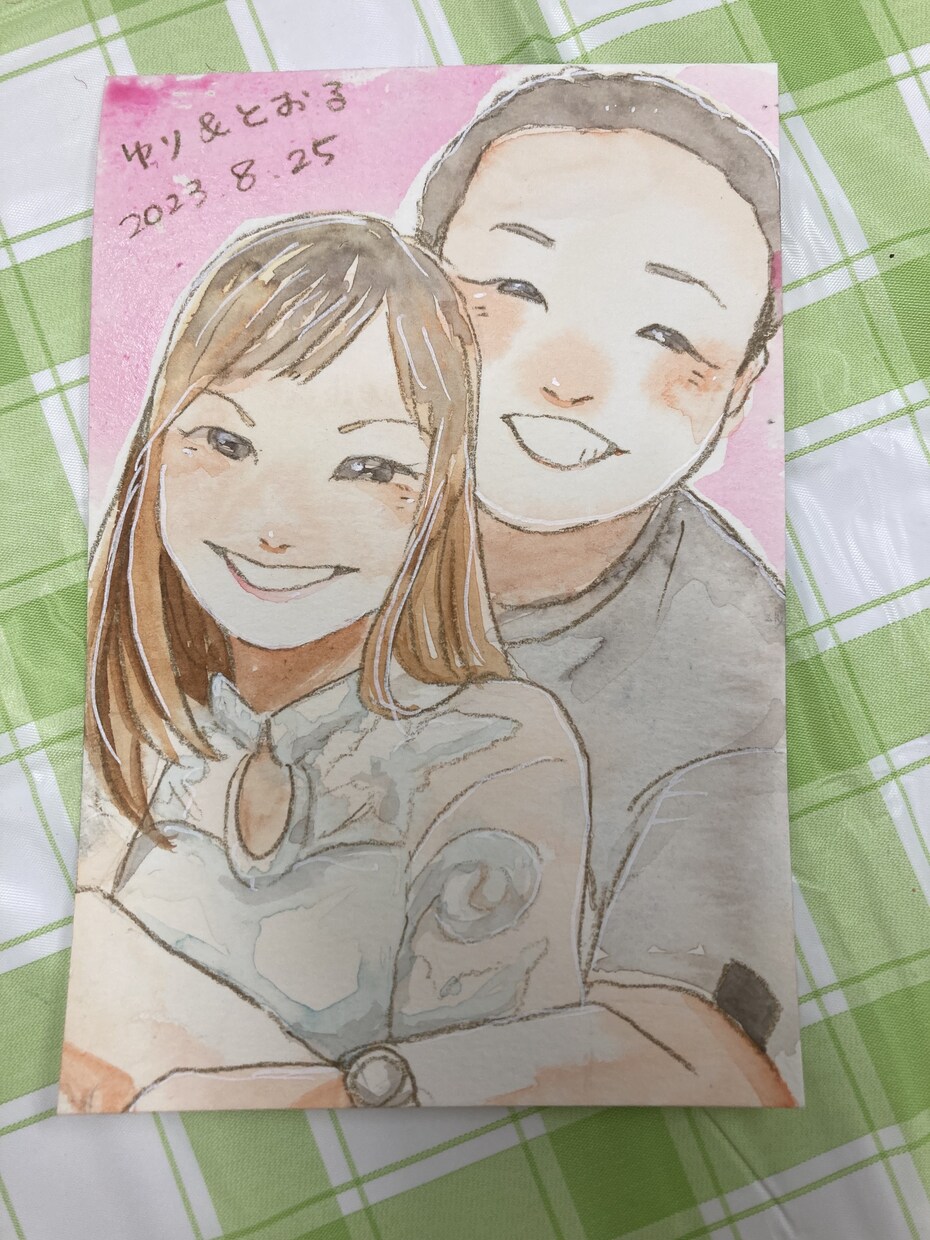 可愛くて心温まる似顔絵を描きます ハガキサイズで描きます。人でもペットでも大歓迎です！ イメージ2