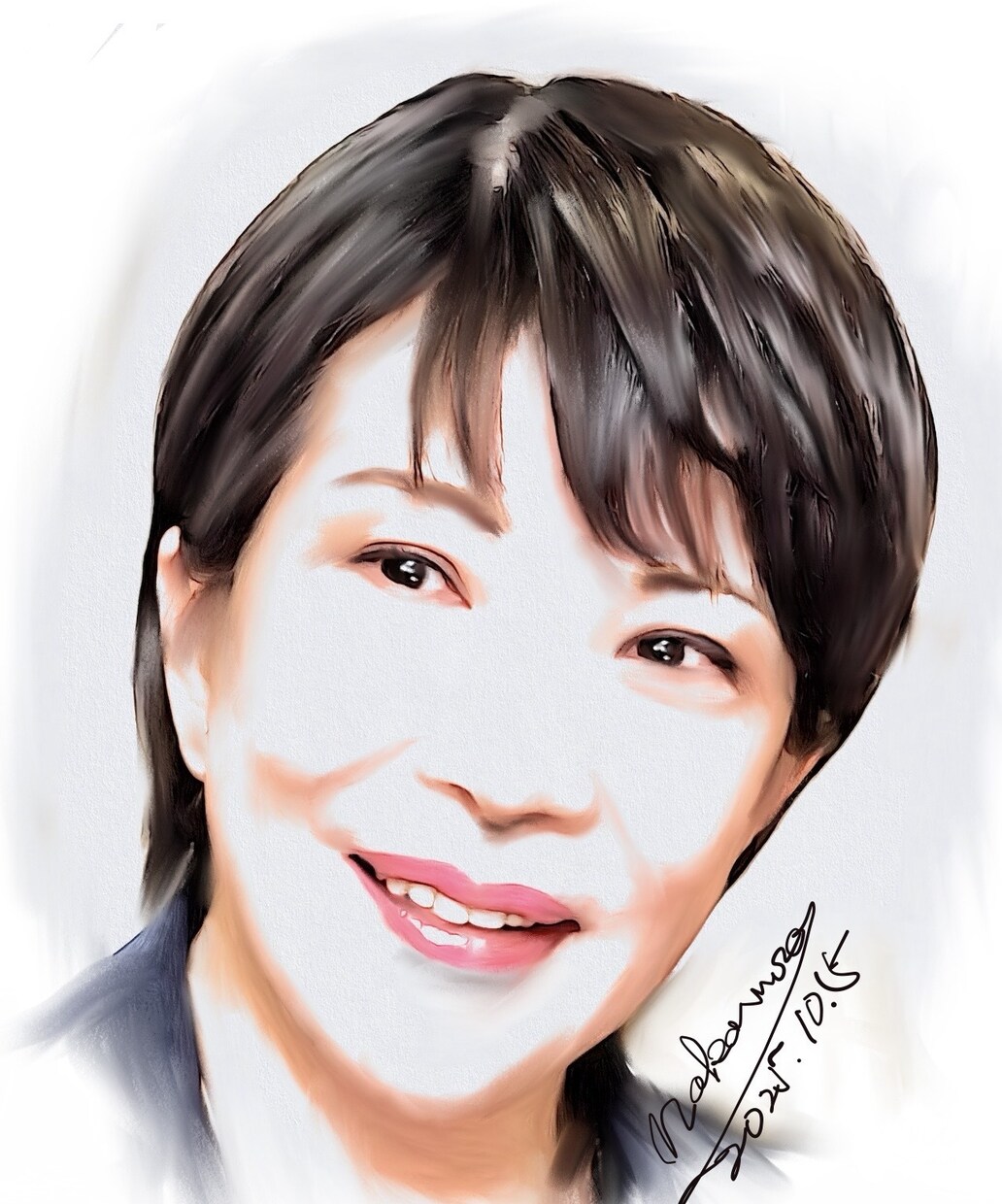 似顔絵をデジタルで描きます イラストとは違い本物そっくりに描き上がります イメージ3