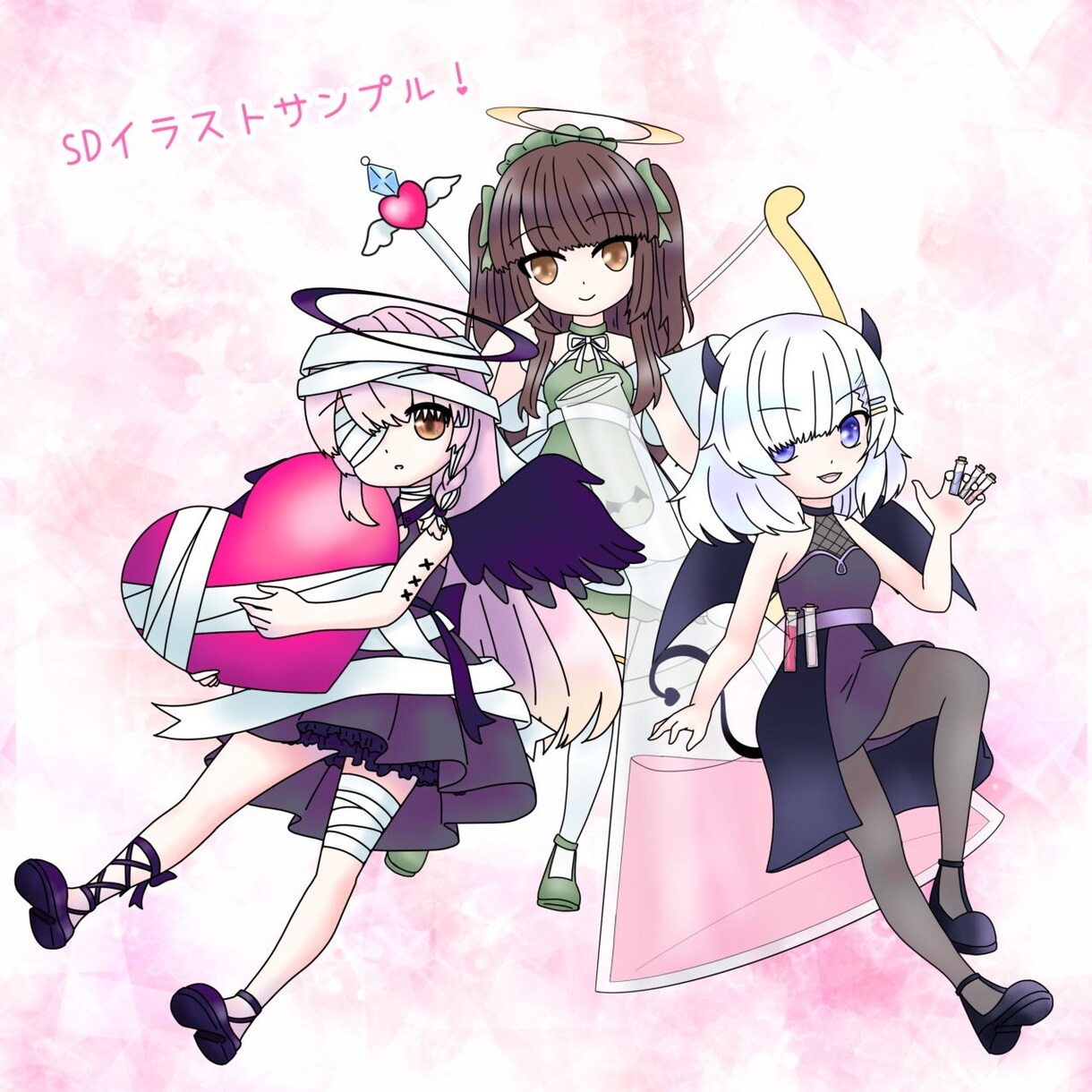 1年間保証付！立ち絵など、イラスト制作致します イベントや記念日、アイコン等！　素早く期待通りのクオリティ イメージ3