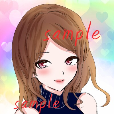 ツイッター等のアイコン作成します 似顔絵・好きな絵(人間・動物等)からお好きなものを描きます イメージ2