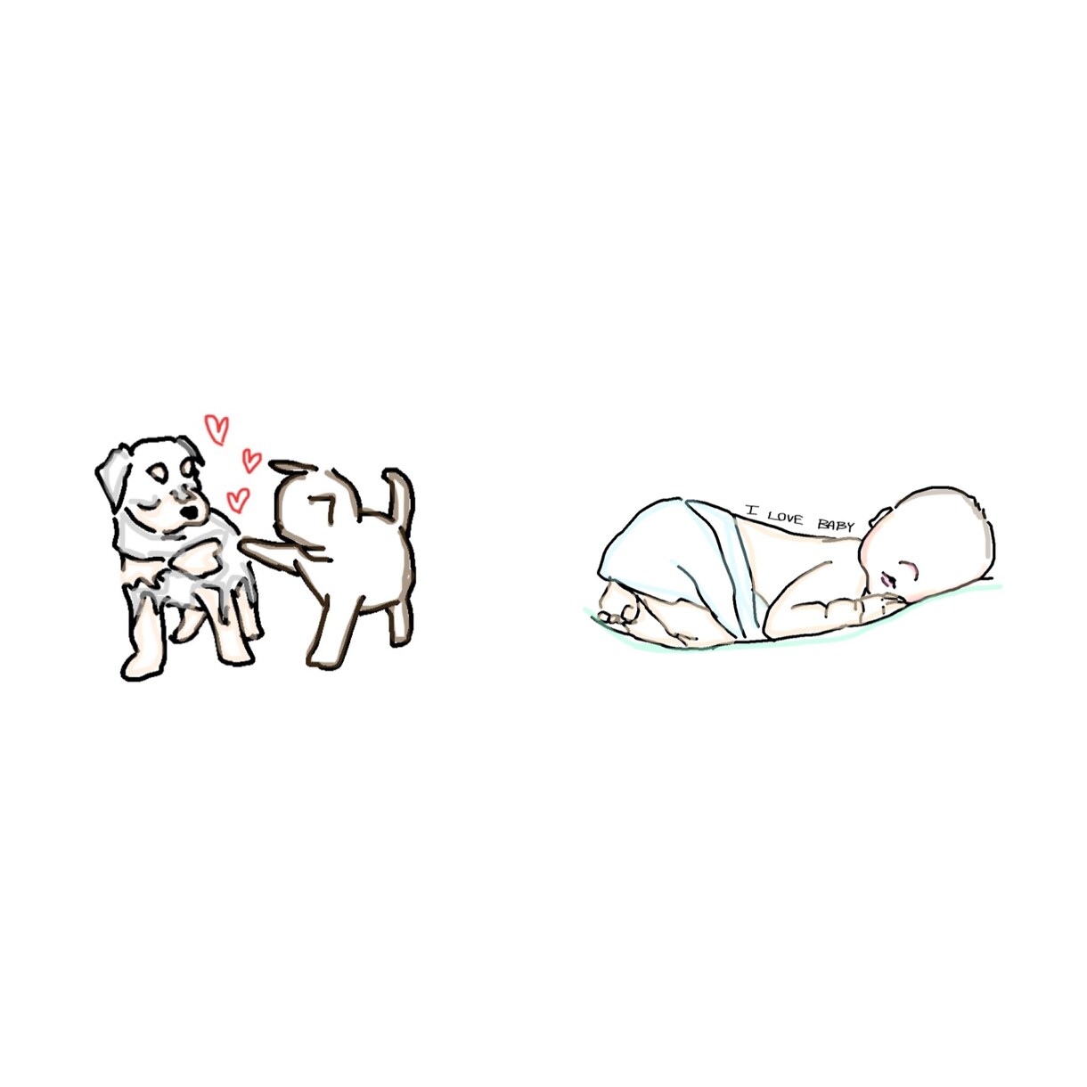 カラフルな線画お描き致します 最高の瞬間を鮮やかお残し致します!! イメージ3