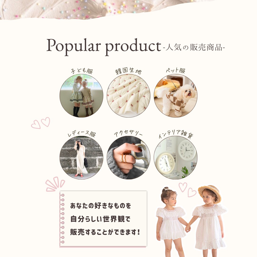 ネットショップ開業×インスタ構築サポートします 【テンプレ&資料120P超】韓国子ども服とアパレルに強い！ イメージ2