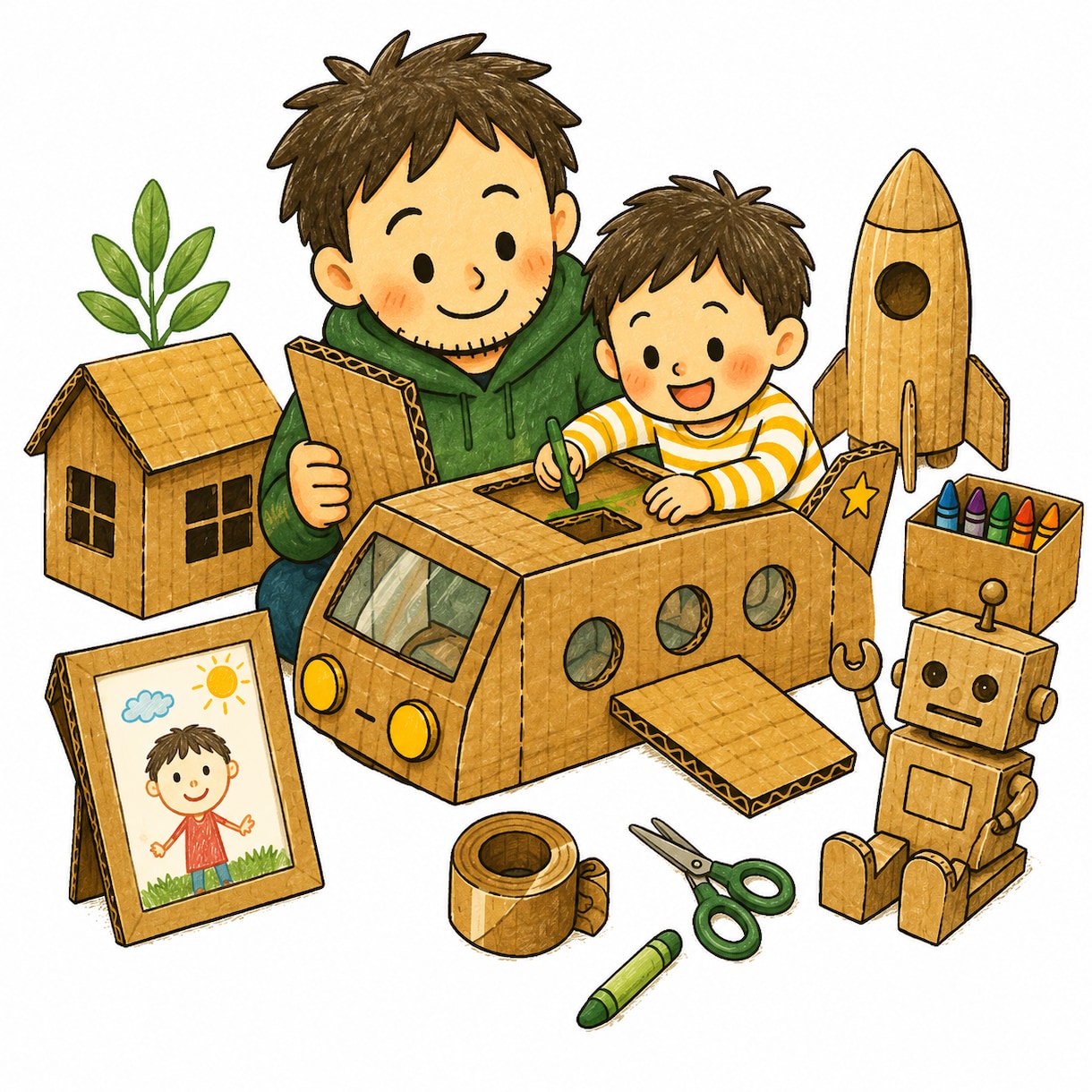 子どもが喜ぶダンボール工作の設計図作ります ｢こんなものを作りたい」というアイデアをかたちに イメージ1