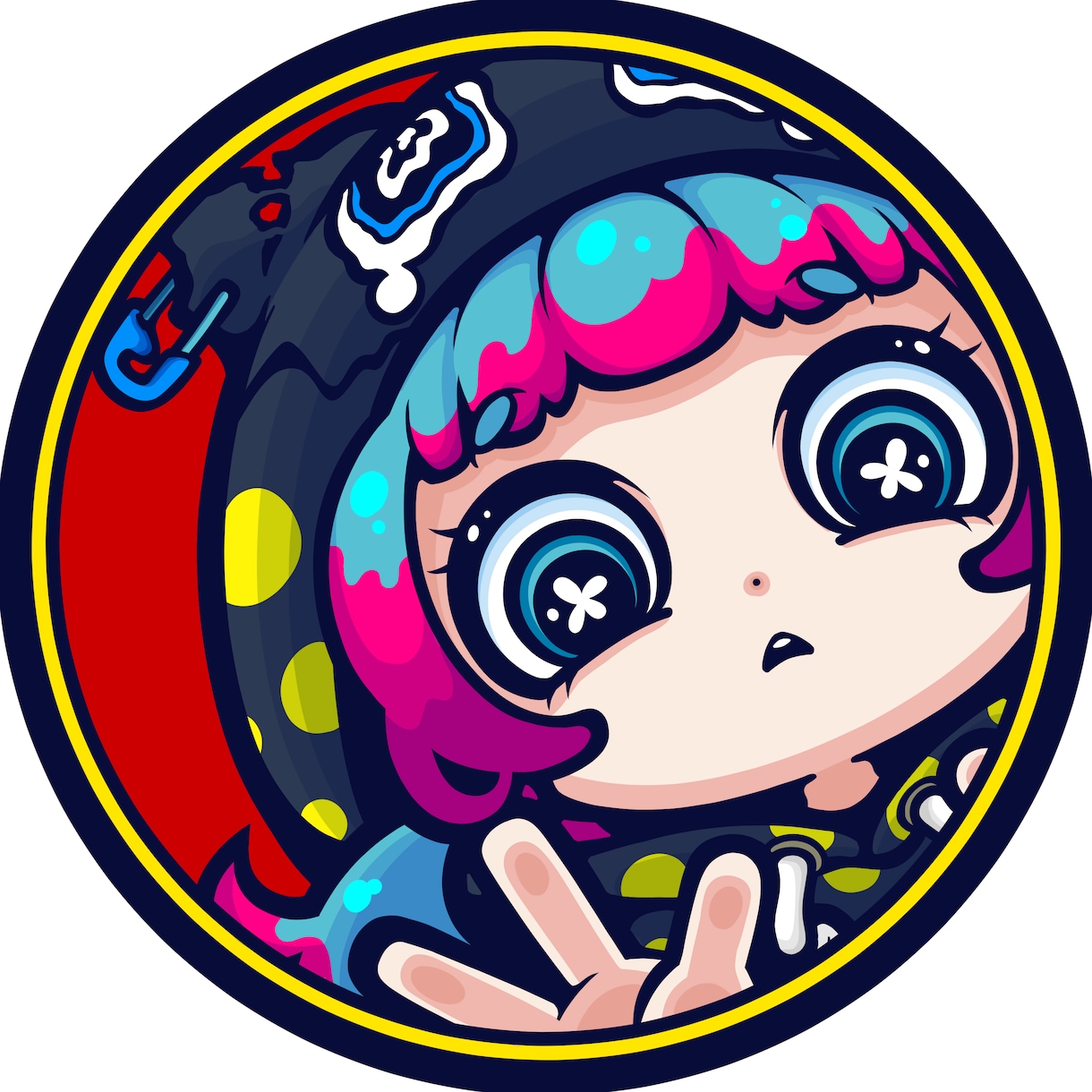 アイコン・ヘッダーなど各種イラスト承ります ポップで目を引くキャラ絵・似顔絵描きます！ イメージ1