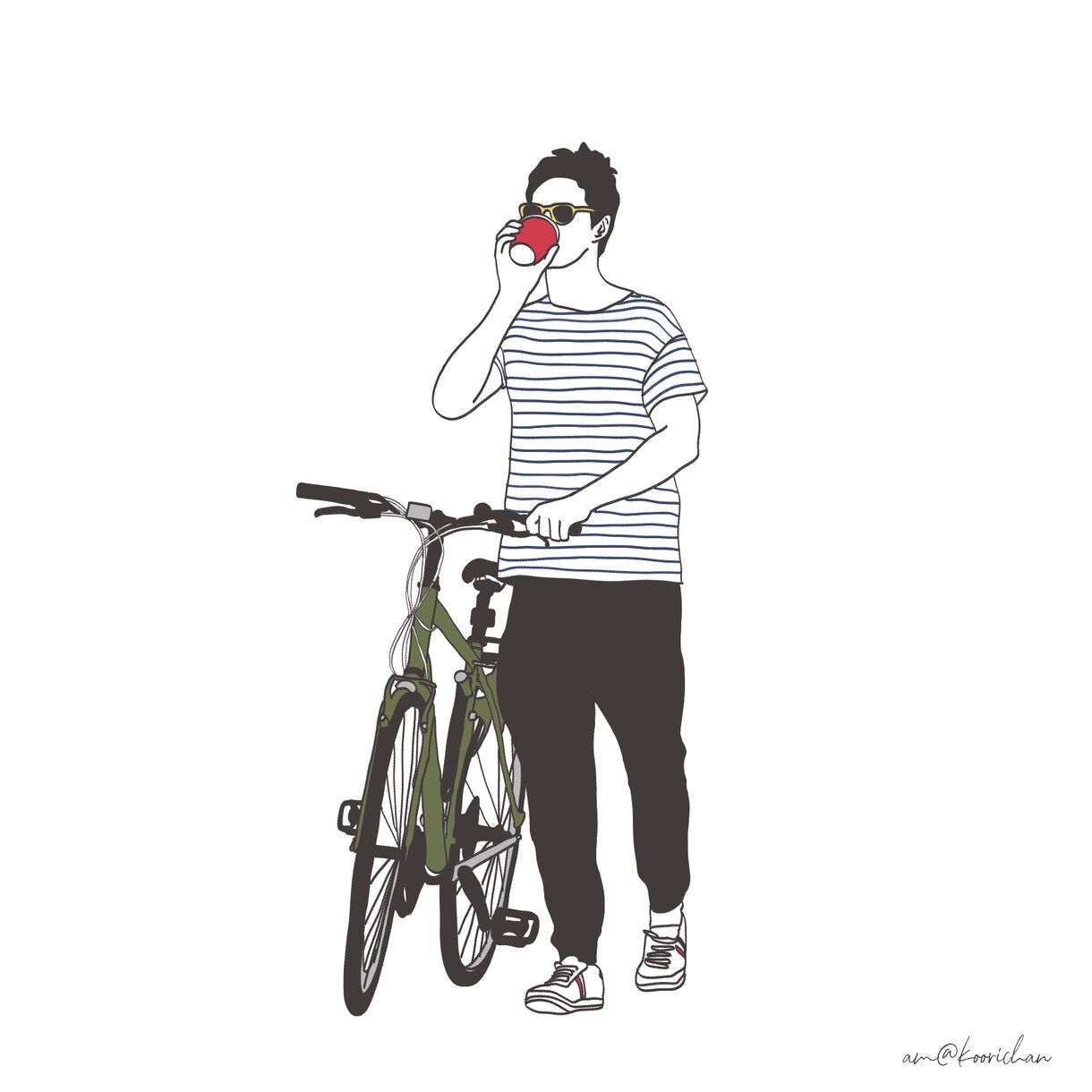 商用可！オシャレイラスト・似顔絵描きます アイコン 似顔絵 イラスト グッズ 挿絵 ポスター等 イメージ7