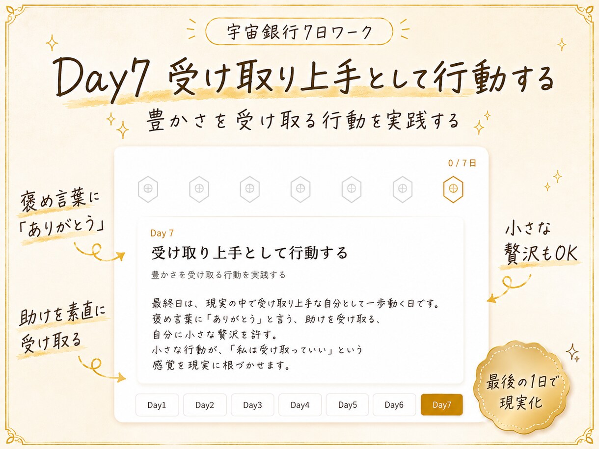 宇宙銀行と繋がり金運の器を開く7日ワークを届けます 宇宙銀行招福護符で最強の豊かさを受け取るアプリを配布 イメージ10