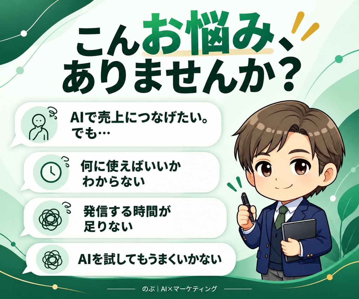 売上につなげるAI活用の始め方を一緒に整理します 何から始める？を解消！事業に合うAI活用を60分で整理 イメージ2