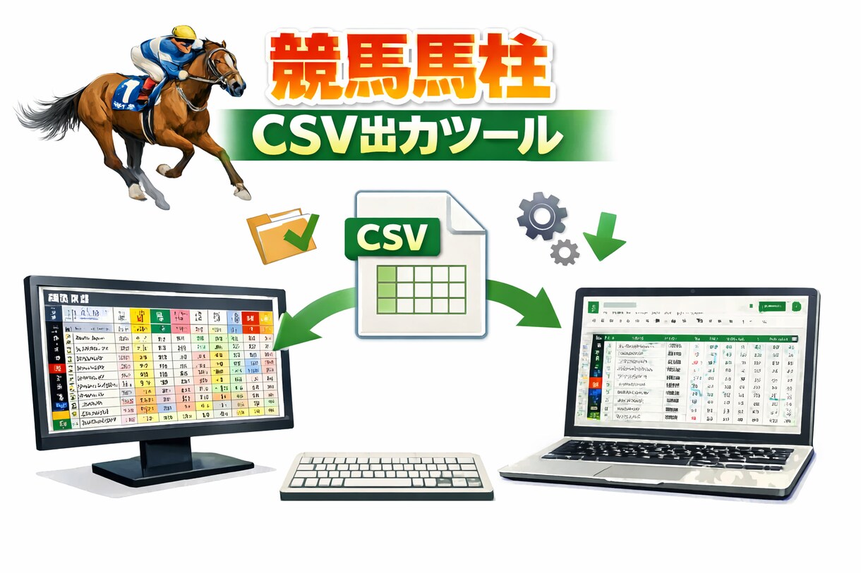 競馬ツールの導入方法をサポートします ChatGPT等の生成AIで分析したい人向け イメージ1