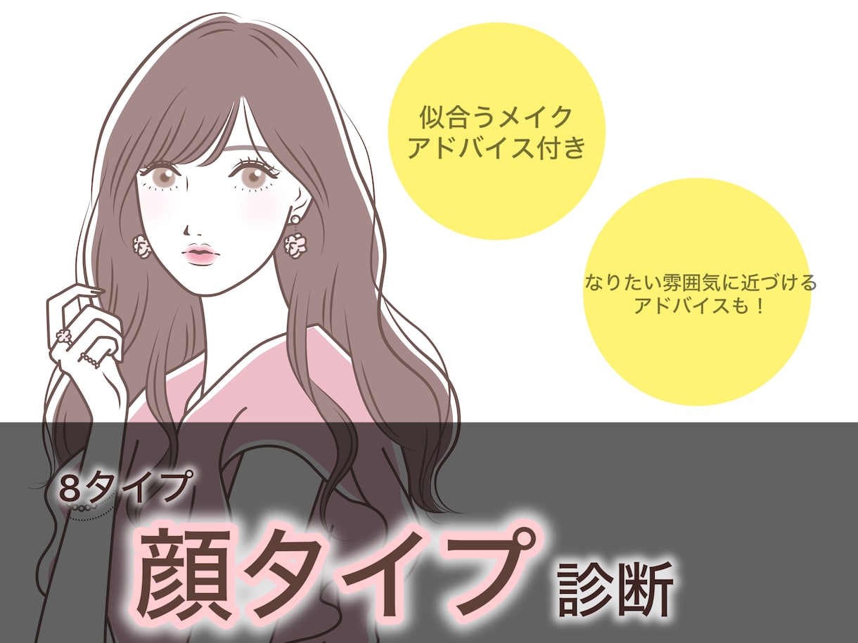顔タイプ診断します 1000人以上診断実績有り⭐︎ イメージ1