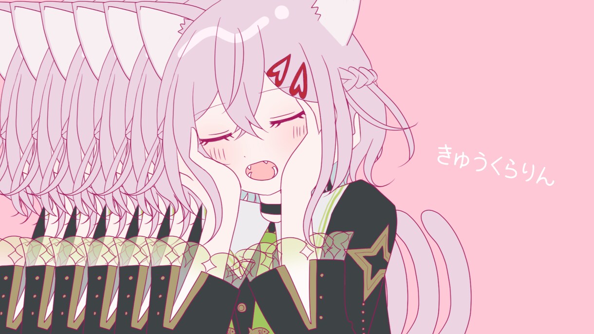 歌ってみたに使える！イラスト付き動画を制作します 完全お任せ！一枚絵付きでのご対応が可能です イメージ3