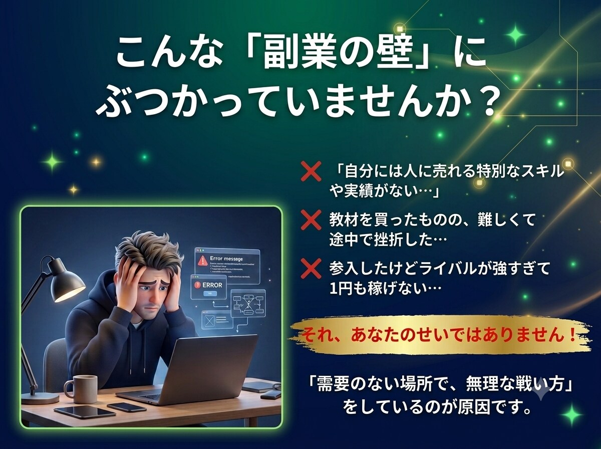 AI副業で0→1へ。自己分析と市場調査を伝授します 実績ゼロOK！AI対話で強みと勝てる市場を発掘します イメージ2
