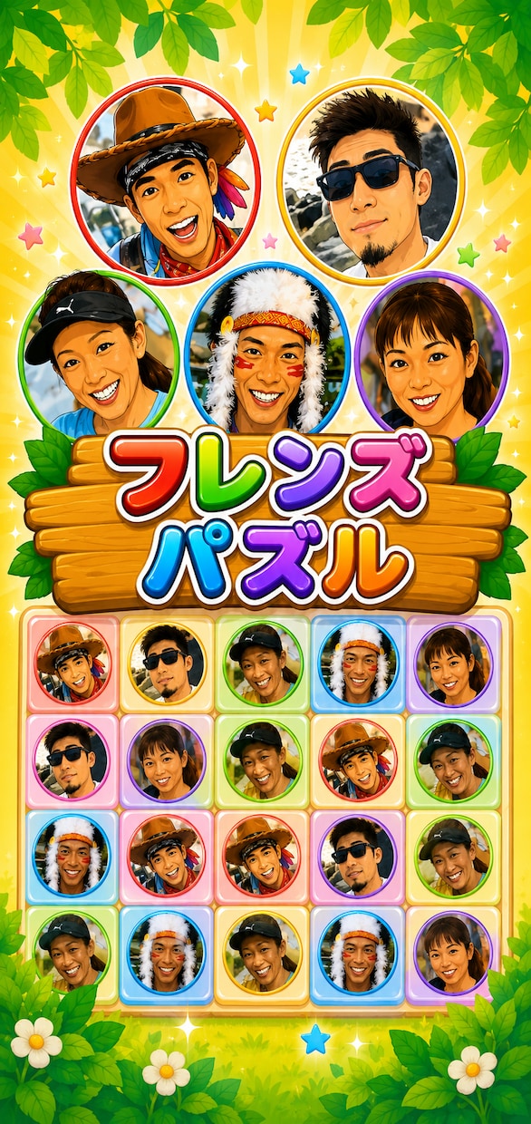 写真・イラストからオリジナルゲームを作成します 写真5枚で、あなただけのパズルゲームが完成！ イメージ4