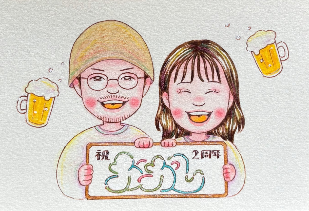 かわいい♡ミニキャラ風イラストお描きします 笑顔を届ける贈り物、想い出のインテリアにぴったりです✾ イメージ7