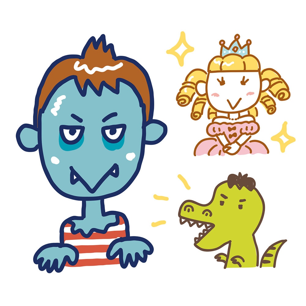 かわいい変身似顔絵描きます SNSでインパクト大！変身姿のアイコン イメージ1