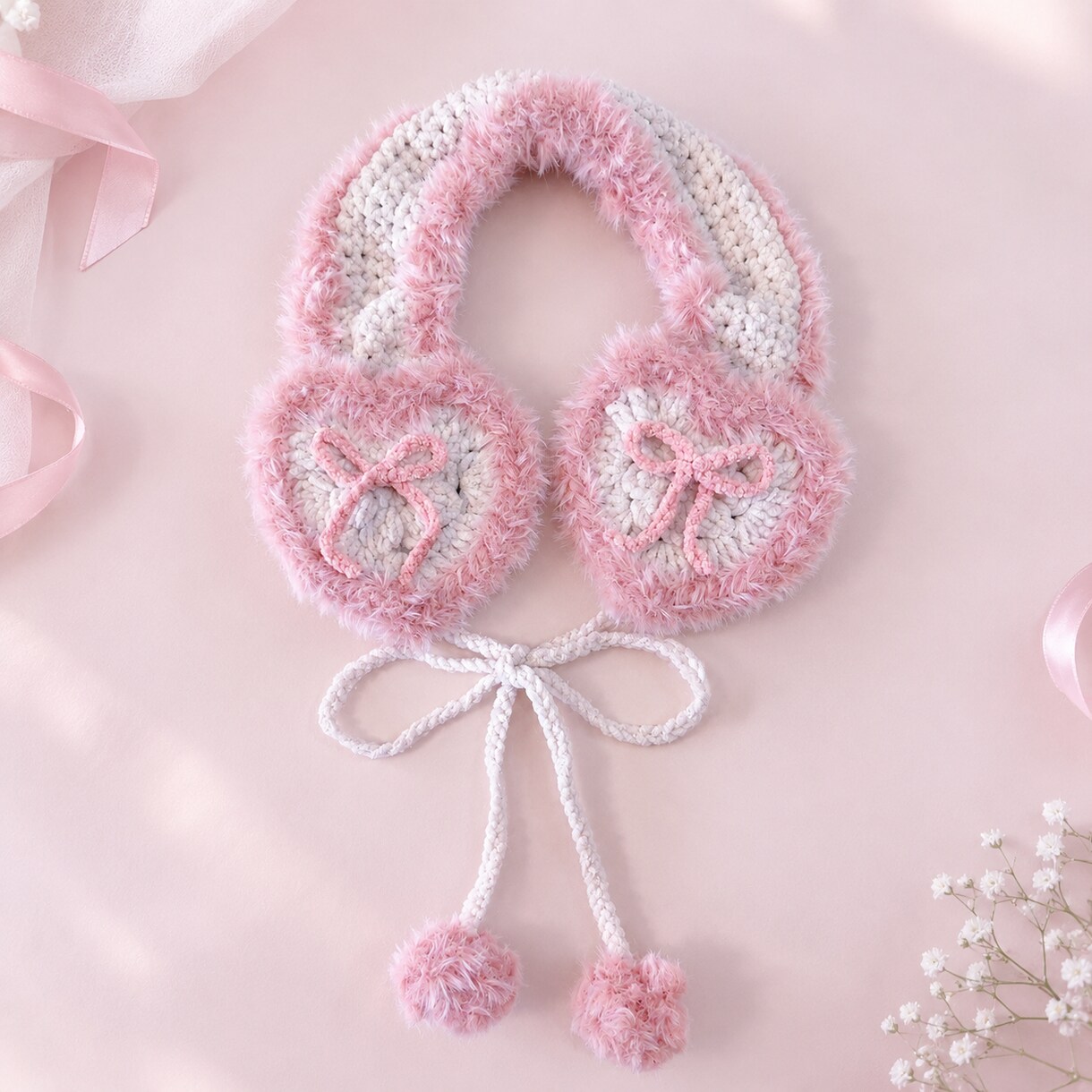イヤーマフ制作いたします ふわふわなイヤーマフで寒い時期を可愛く過ごしましょう♡ イメージ5
