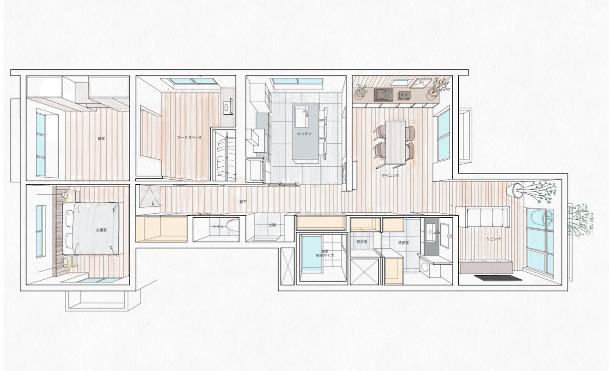 住宅の間取りプランを提案します 住宅設計を仕事にしている建築家による間取りプランを提案します イメージ10