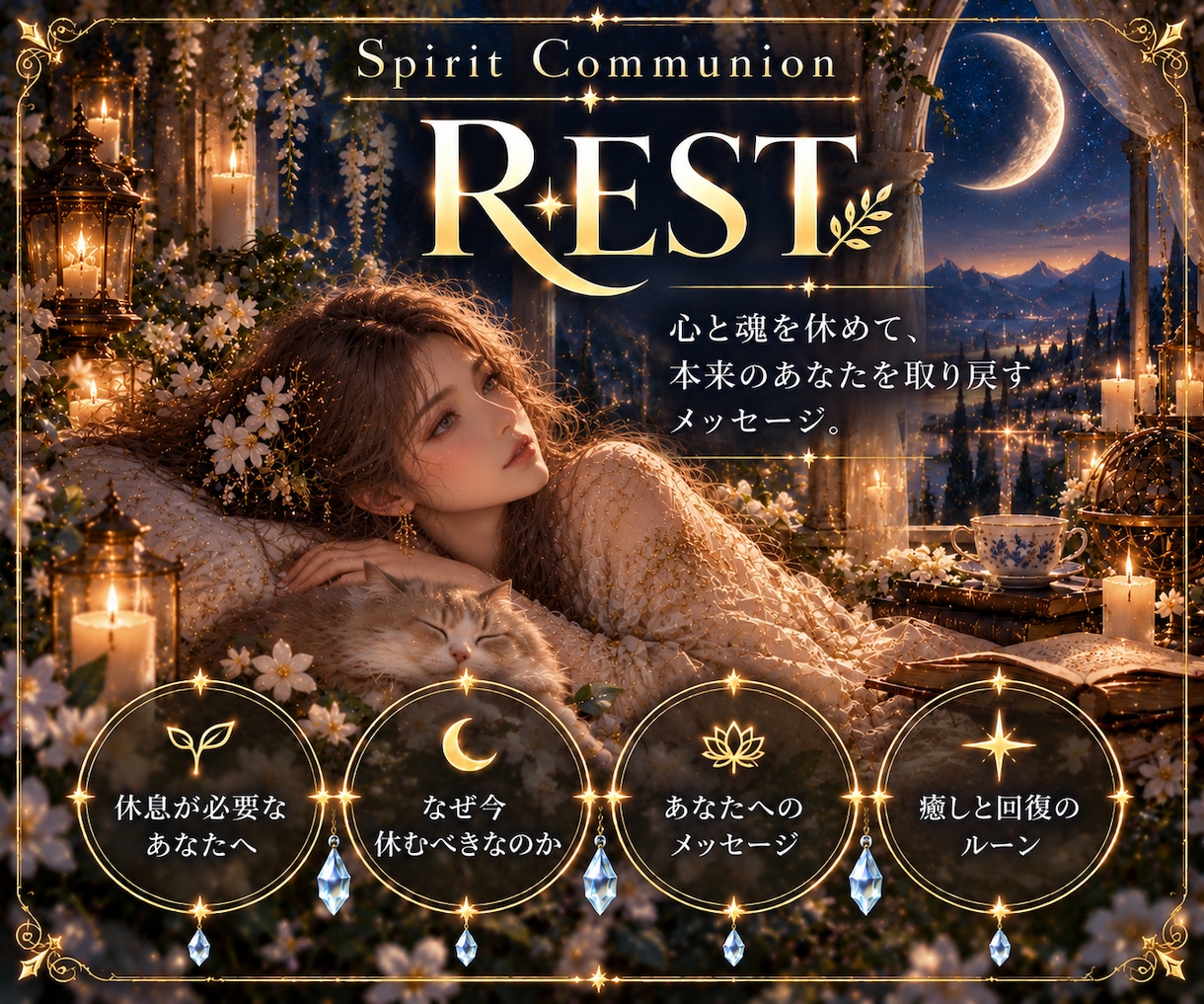 疲れた心を霊視し今必要な言葉を届けます 不安や悩みを抱えるあなたへ高次の存在から届く言葉。 イメージ1