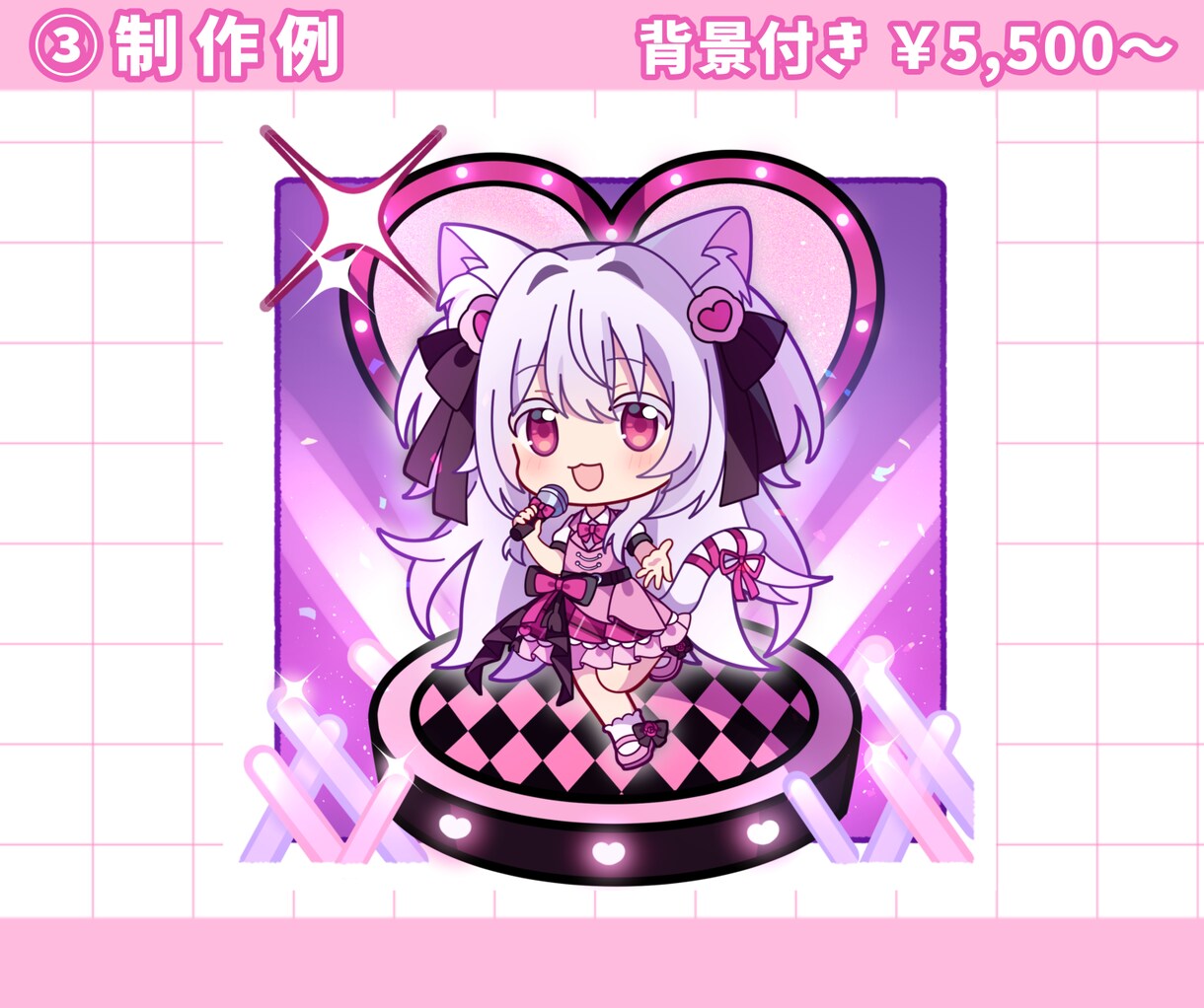 SNS映え抜群！デフォルメ/ミニキャラ制作します VTuber、グッズ、配信、アイコンなどに イメージ4