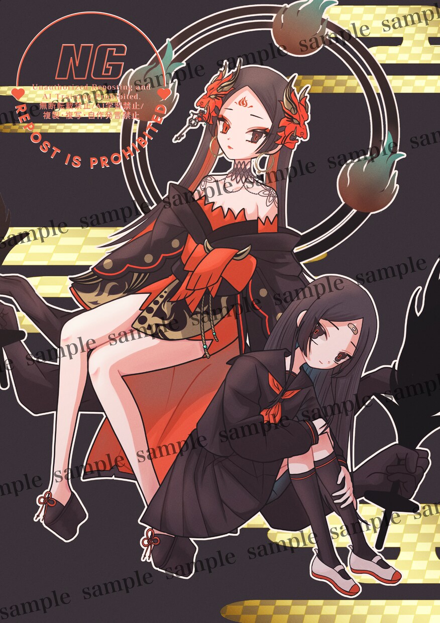 個性的で可愛いイラストを作成します キラキラの瞳が可愛いイラスト制作します！ イメージ4